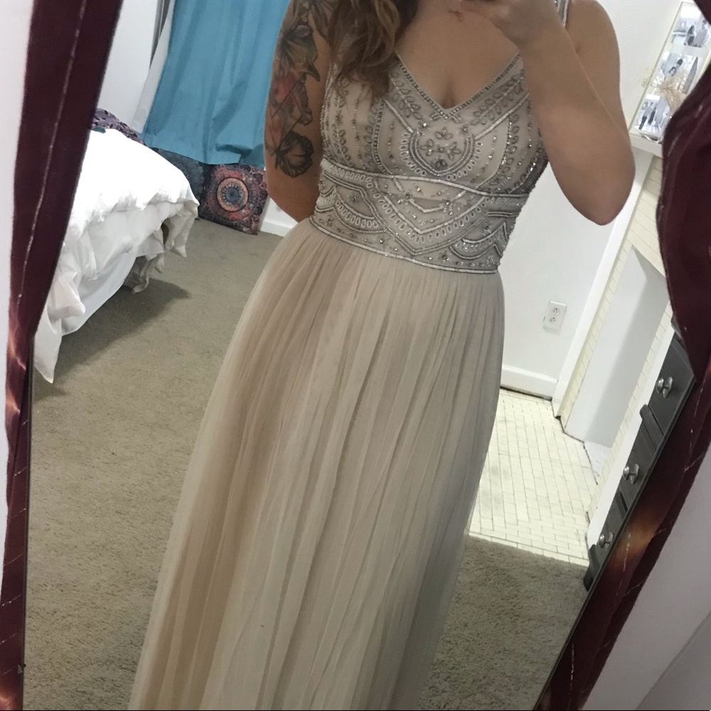 BHLDN A-line Dress *Oyster size 4